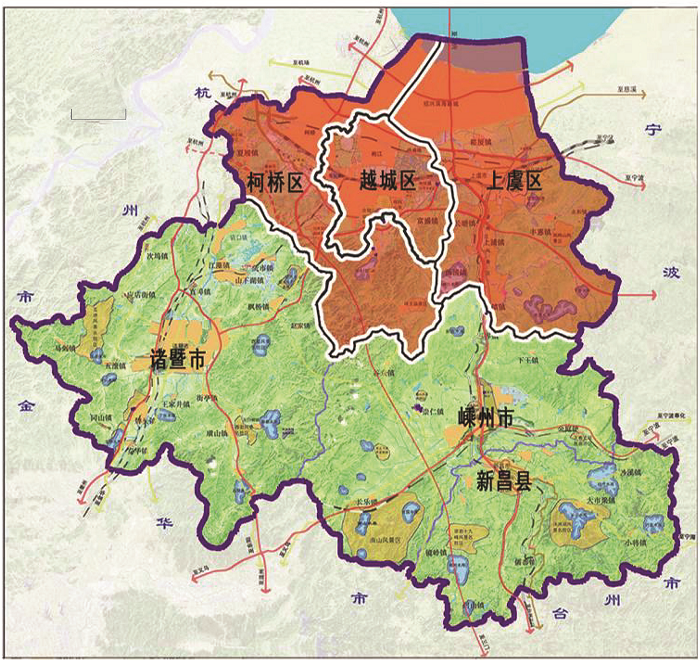 市部分行政区划的批复》,决定撤消绍兴县和上虞市,设立柯桥区和上虞区