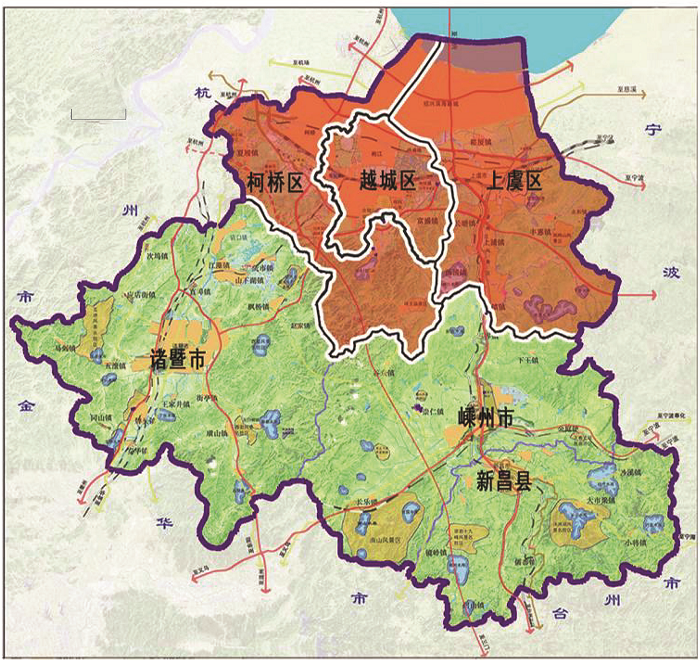 基于功能区的行区划调整研究以绍兴城市群为例