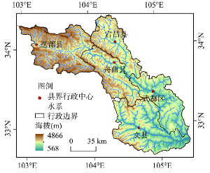 白龙江流经路线图图片