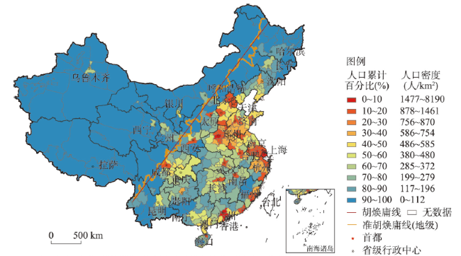 河北省集落及人口等密度線図 検索：満洲/蒙疆/北京/天津/承徳