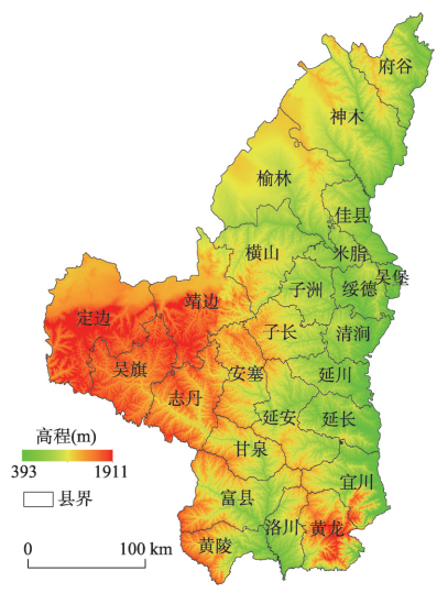 府谷地图高清版大图图片